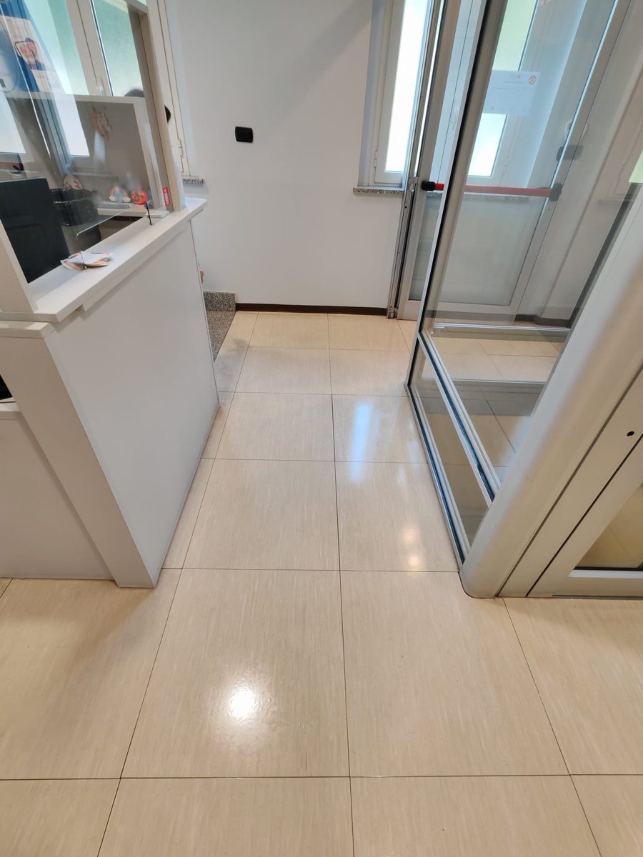 Ingresso del centro medico a lavoro concluso